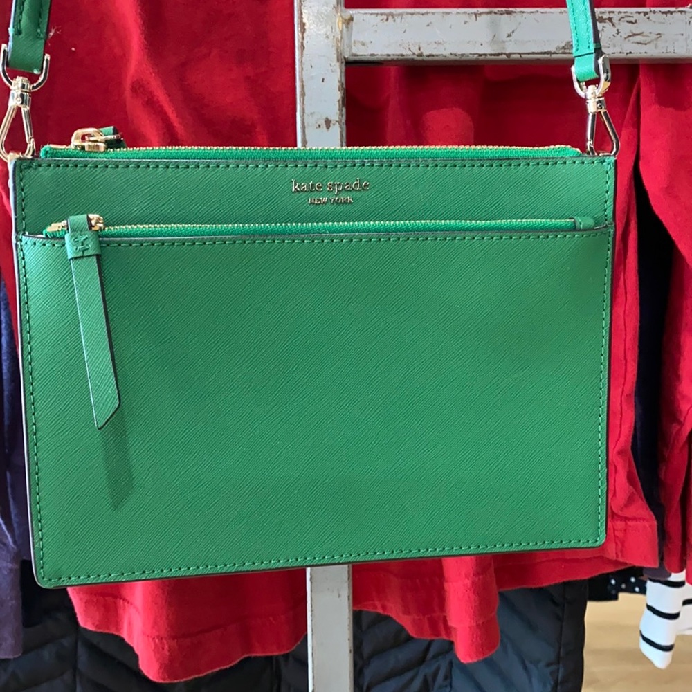 Kelly Green Kate Spade cross body bag